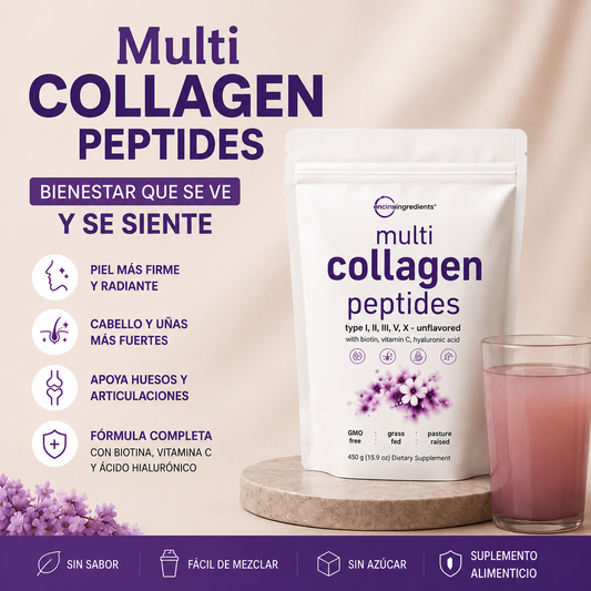 Collagen Peptides Multi - Nutrición Completa para Verte y Sentirte Mejor